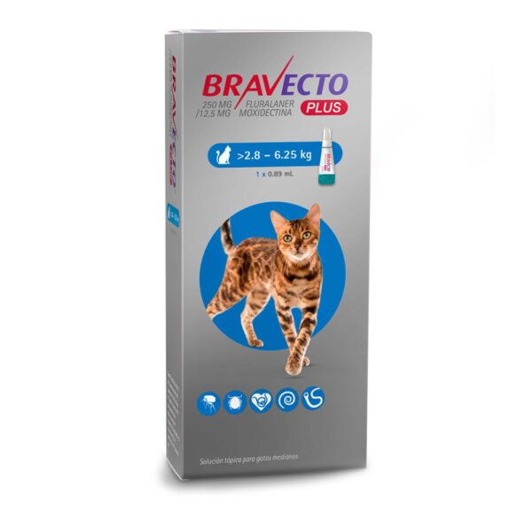BRAVECTO PLUS 2.8 KG - 6.25 KG (250 mg)