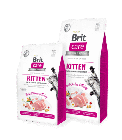brit care cat kitten growth development 2kg