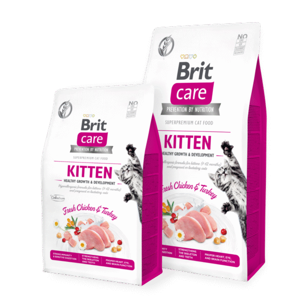 brit care cat kitten growth development 2kg