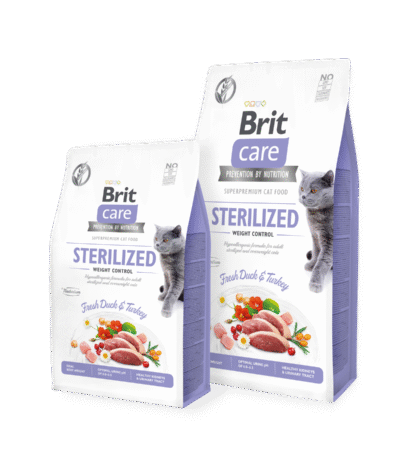 brit care cat sterilized weight control 2kg