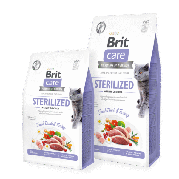 brit care cat sterilized weight control 2kg