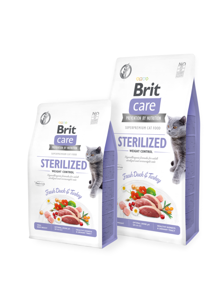 brit care cat sterilized weight control 2kg