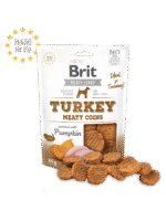 brit jerky turkey meaty coins 80gr