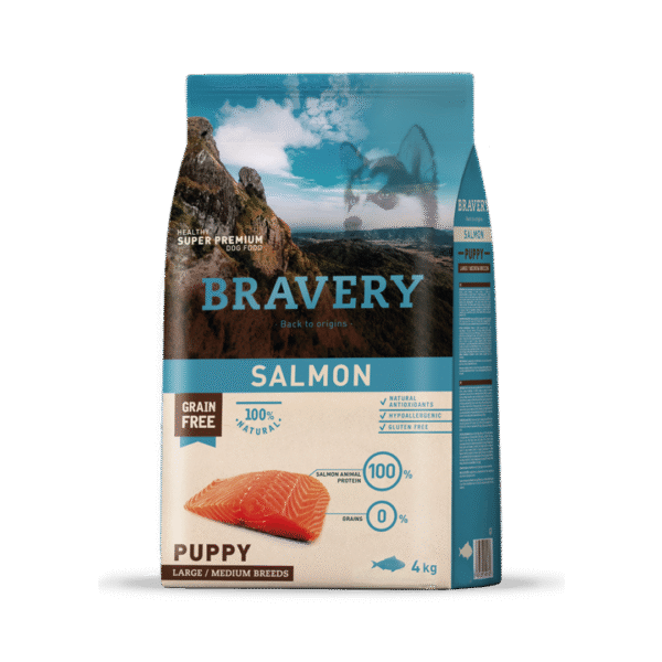 BRAVERY PUPPY MEDIUM/LARGE BREEDS - SALMÓN