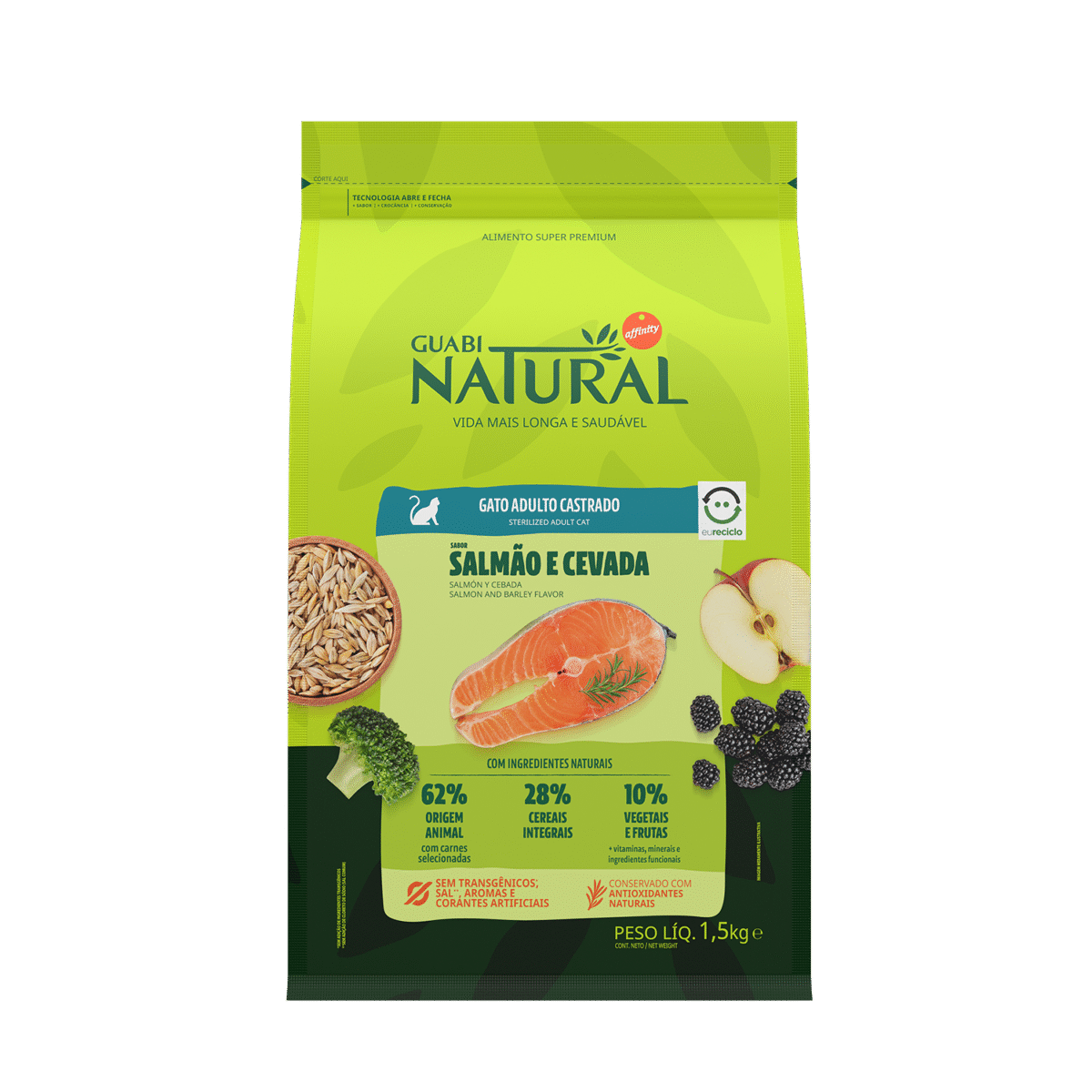 guabi natural gato filhote frango