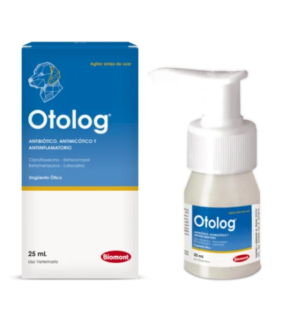 gotas para la otitis en perros y gatos