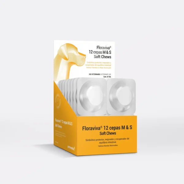 FLORAVIVA 12 CEPAS SOFT CHEWS MINI Y S X 4 TABS