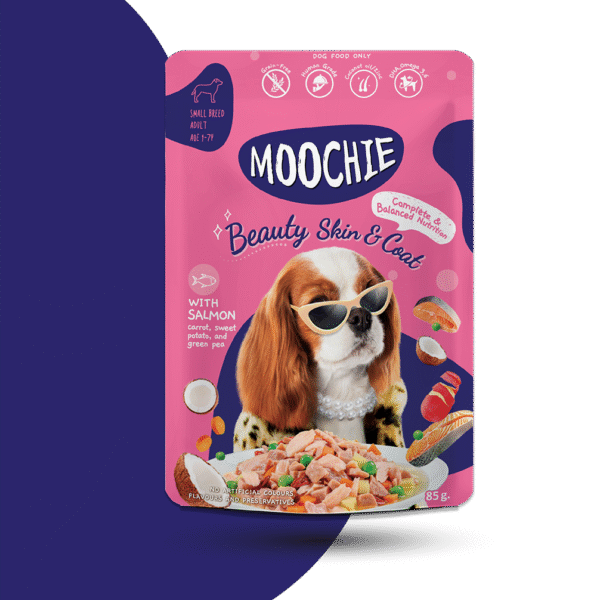 MOOCHIE DOG BENEFITS POUCH BELLEZA DE PIEL Y PELO - 85 GR