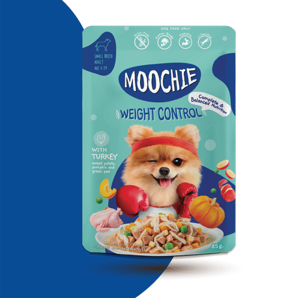 MOOCHIE DOG BENEFITS POUCH CONTROL DE PESO - 85 GR