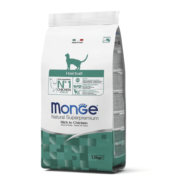 MONGE FELIINE HAIRBALL - 1.5 KG