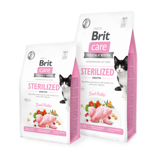 BRIT CARE CAT GRAIN - FREE STERILIZED SENSITIVE	- 2 KG