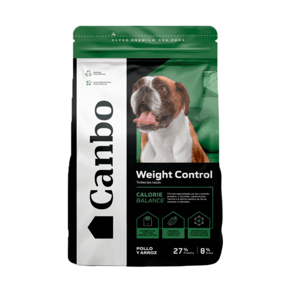 CANBO DOG WEIGHT CONTROL CON POLLO ARROZ T. RZ AD	- 3 KG