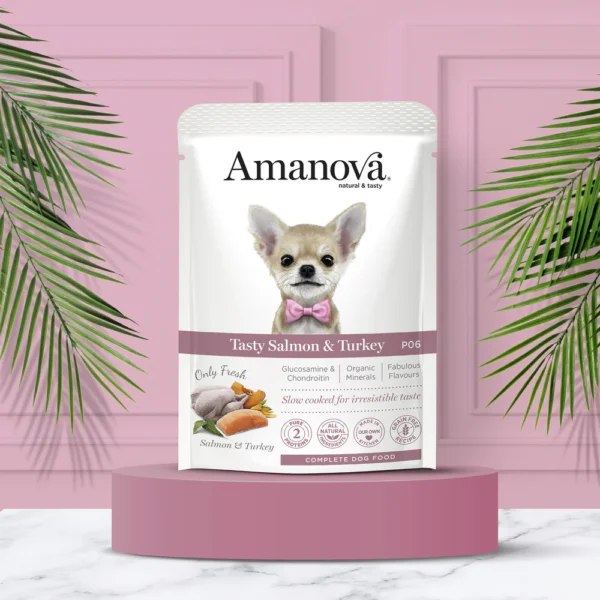 AMANOVA TASTY SALMÓN & TURKEY - 100 GR