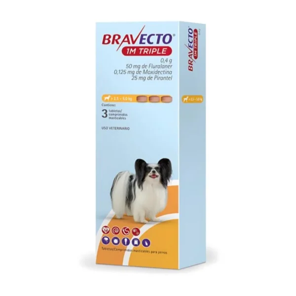 BRAVECTO 1M TRIPLE	2.5 KG - 5 KG | 50 MG