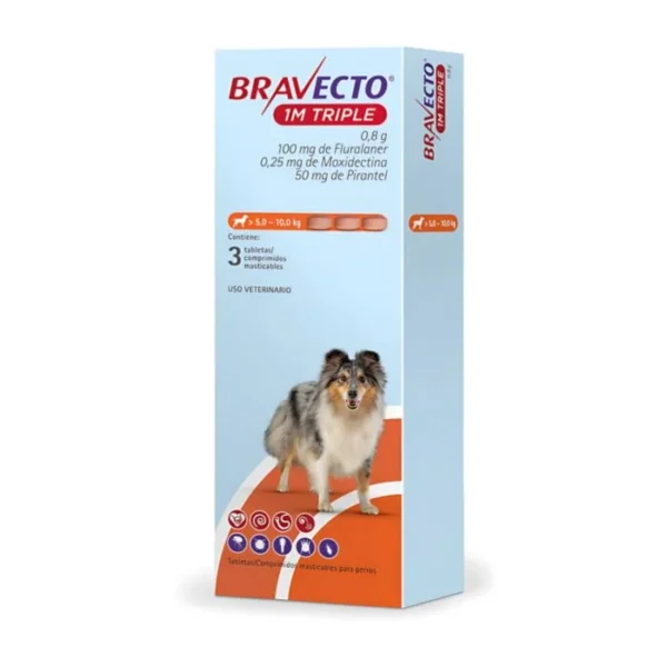 BRAVECTO 1M TRIPLE	5 KG - 10 KG | 100 MG