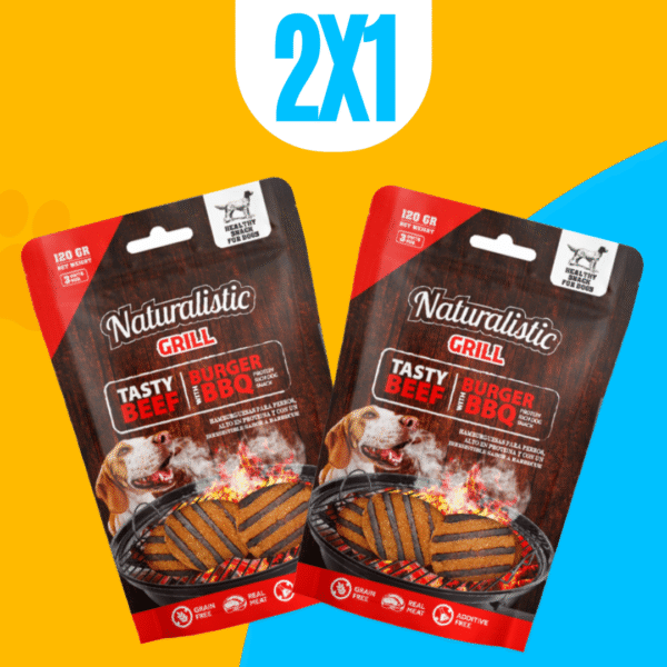 PROMO 2X1 GRILL TASTY BEEF BURGER WITH BBQ  - 3 PCS